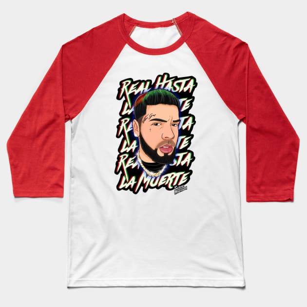 Anuel AA Baseball T-Shirt by Art_of_Selene